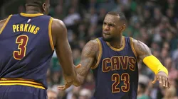 LeBron James y Kendrick Perkins