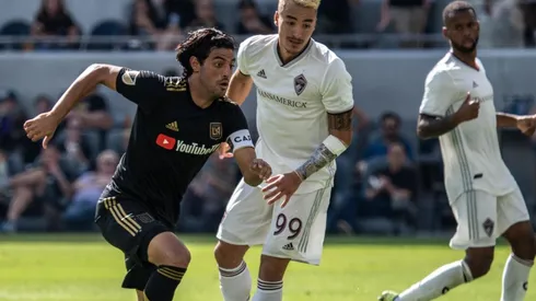 Carlos Vela en acción en LAFC ante Colorado Rapids