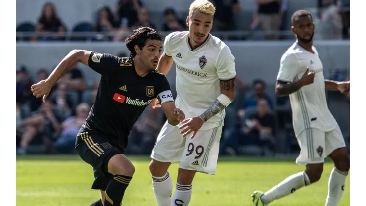 Carlos Vela en acción en LAFC ante Colorado Rapids