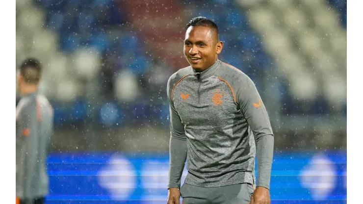 Alfredo Morelos, delantero colombiano del Rangers de Escocia.