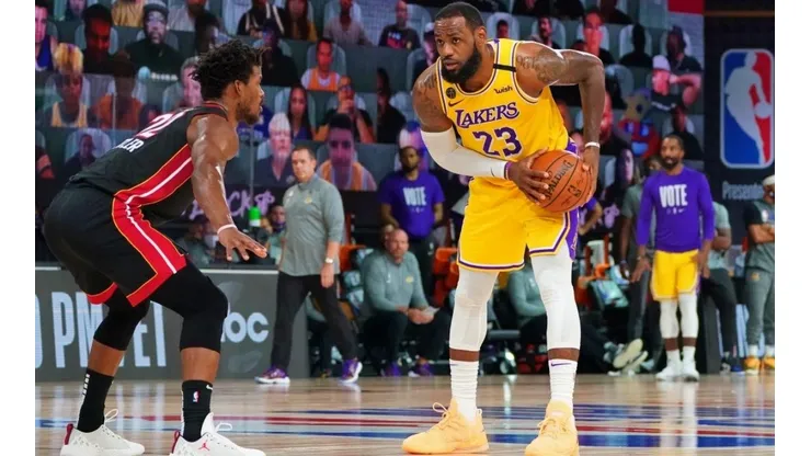 LeBron enfocado en terminar con los Lakers la serie ante Miami Heat