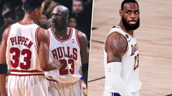 Scottie Pippen Michael Jordan y LeBron James