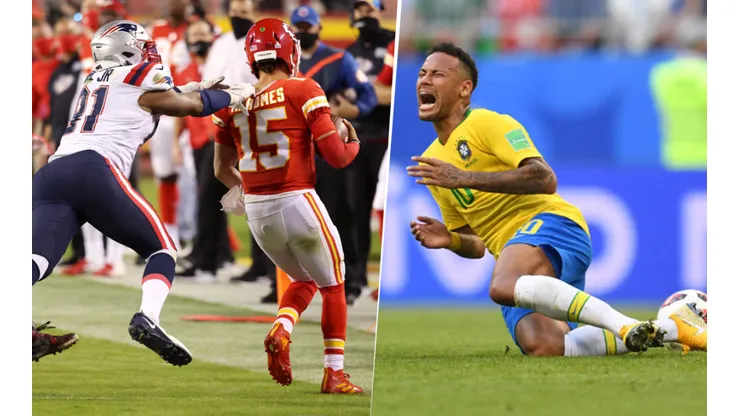 Patrick Mahomes y Neymar