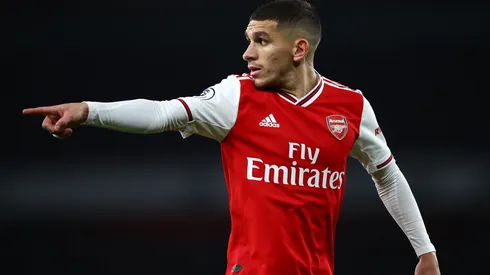 Lucas Torreira durante su estadía en Londres.