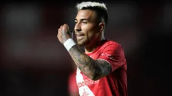 Damián Batallini con la camiseta de Argentinos Juniors.