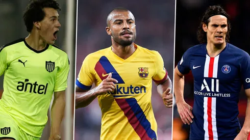 Pellistri, Rafinha y Cavani, algunos de los protagonistas.