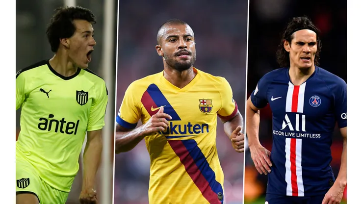 Pellistri, Rafinha y Cavani, algunos de los protagonistas.