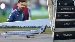 Así es el lujoso avión privado de Messi en el que viajó con Suárez