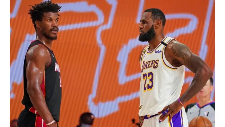 Jimmy Butler y LeBron James se dijeron de todo en las finales de NBA