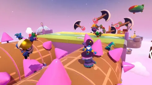 ¡Locura total! Así es el nuevo mapa "Knight Fever" que llega a Fall Guys