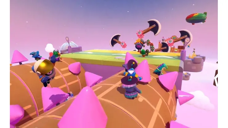 ¡Locura total! Así es el nuevo mapa "Knight Fever" que llega a Fall Guys