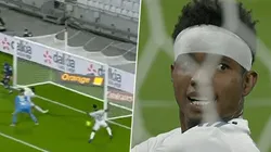 El errado y el rostro posterior de Thiago Mendes.