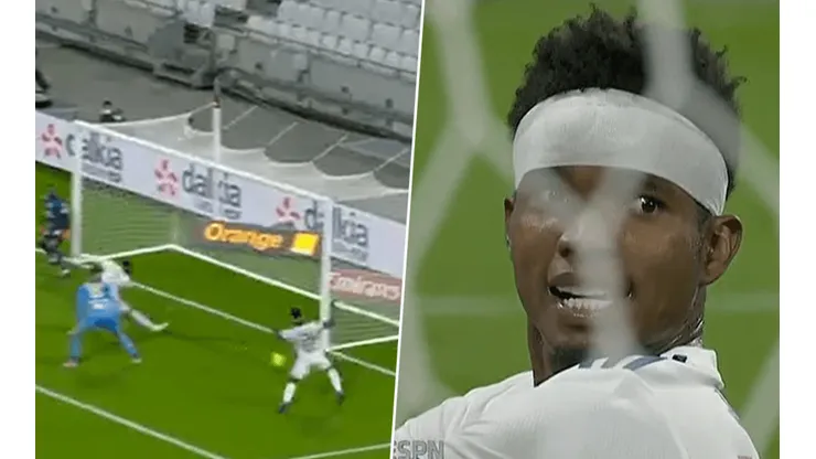 El errado y el rostro posterior de Thiago Mendes.