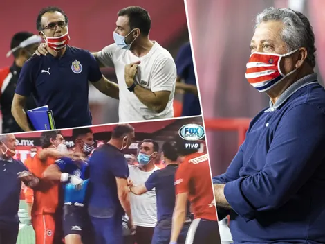 Entre Chivas y Xolos explotaron las bancas, hubo tensión y casi se van a los golpes