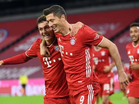 Con un póker de Lewandowski, Bayern Múnich le ganó 4 a 3 al Hertha Berlin