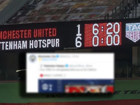 Apenas terminó el partido, la cuenta oficial del City se burló del United por la paliza