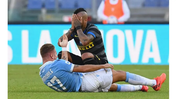 Escándalo en la Serie A: Immobile le pegó un manotazo en la cara a Arturo Vidal