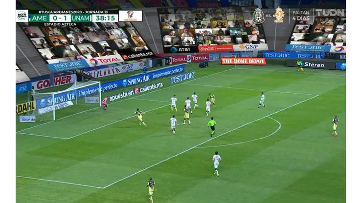 Nicolás Benedetti marca el 1-1.
