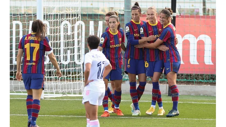 Barcelona goleó al Real Madrid en el primer Superclásico del fútbol femenino español