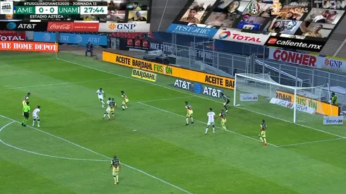 Pura clase: el golazo de Vigón para adelantar a Pumas en Clásico Capitalino