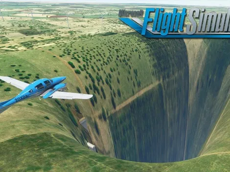 Descubren un agujero negro en el mundo de Microsoft Flight Simulator