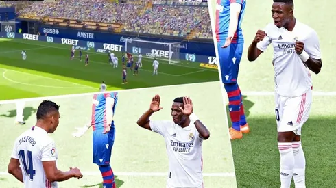 Vinícius puso el 1 a 0 para el Real Madrid con un golazo a pura magia