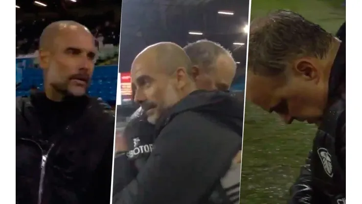 Respect: el saludo entre Bielsa y Guardiola cuando terminó el partido