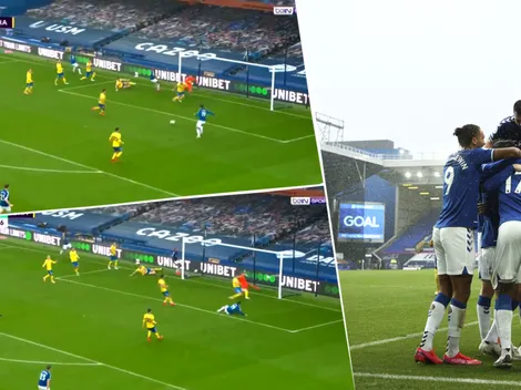 Explotó todo: segundo gol de James Rodríguez con el Everton en la Premier League