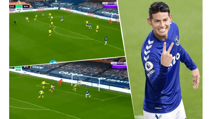 Foto de James Rodriguez, jugador de Everton.