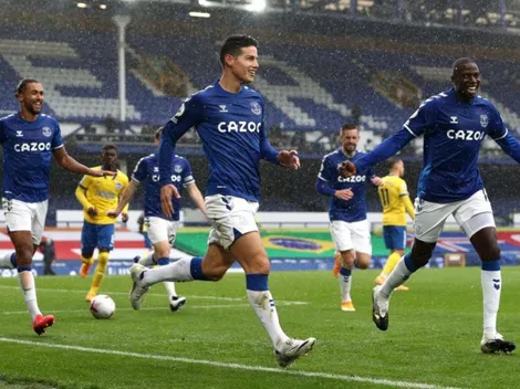 Con James como figura, Everton volvió a ganar y es superlíder de la Premier