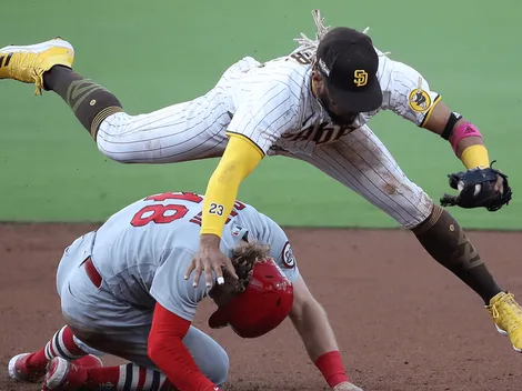 Fernando Tatis Jr., un abusador: el out clave lanzándose de cabeza