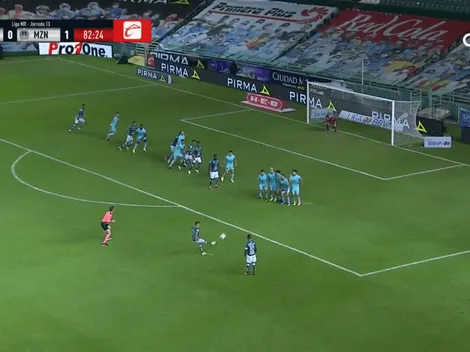 León le empató a Mazatlán con un golazo de tiro libre de Meneses