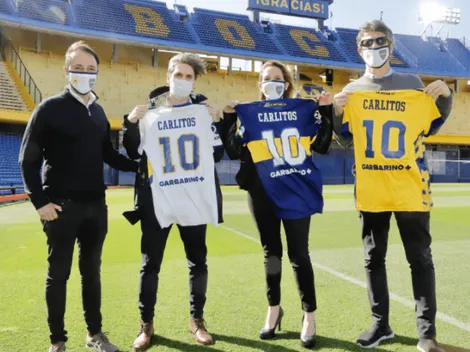 Fotos: así queda la camiseta de Boca con el nuevo sponsor de 'Garbarino'