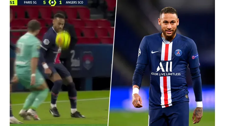 Neymar respondió con una pirueta estupenda.