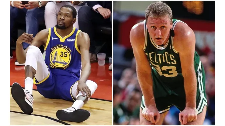 Kevin Durant y Larry Bird se lesionaron y alteraron la temporada de la NBA