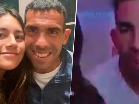 A Tevez le dijeron "suegro" e hizo tentar a su hija en un vivo