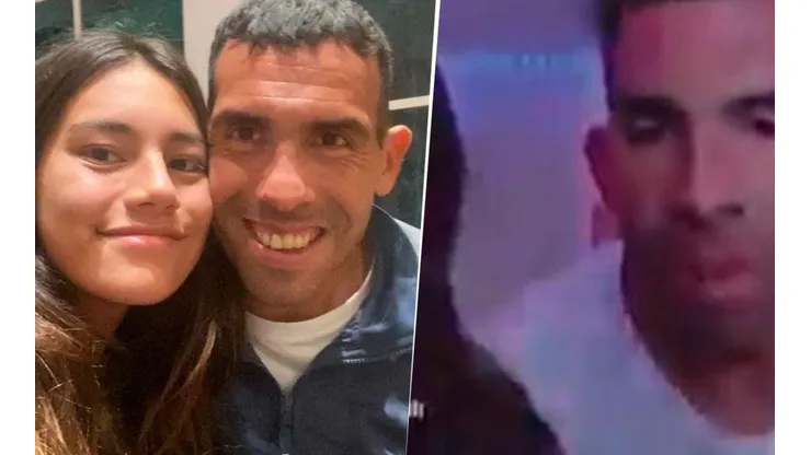 A Tevez le dijeron "suegro" e hizo tentar a su hija en un vivo