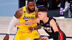 LeBron James y Tyler Herro