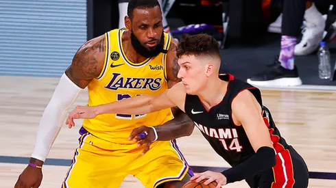 LeBron James y Tyler Herro