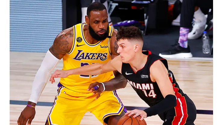 LeBron James y Tyler Herro
