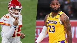 Patrick Mahomes y LeBron James