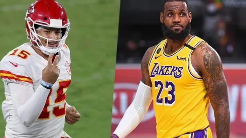 Patrick Mahomes y LeBron James
