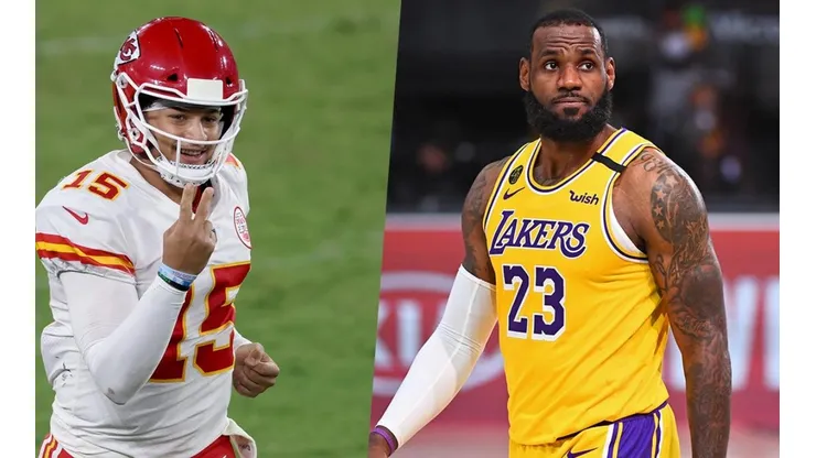 Patrick Mahomes y LeBron James