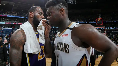 Zion Williamson y LeBron James