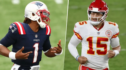 Cam Newton y Patrick Mahomes