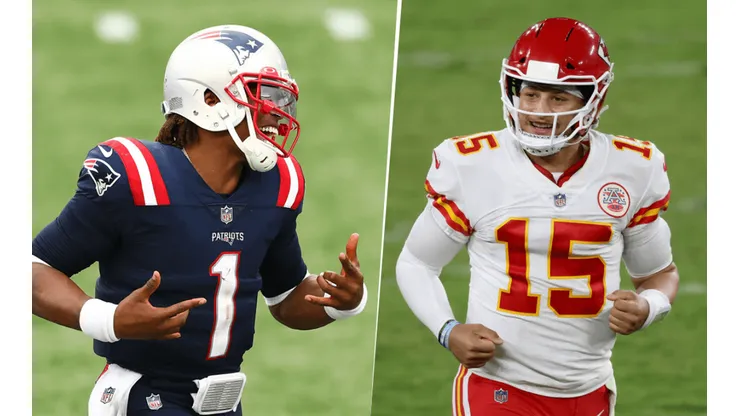 Cam Newton y Patrick Mahomes