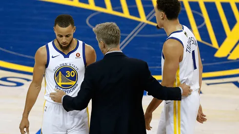 Stephen Curry, Steve Kerr y Klay Thompson