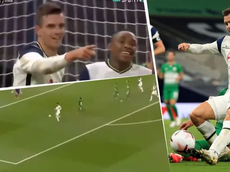 Kane lo dejó solo y Lo Celso definió con mucha clase para el gol del Tottenham