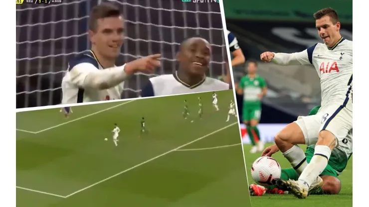 Kane lo dejó solo y Lo Celso definió con mucha clase para el gol del Tottenham