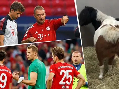 Müller se burló de su DT y compañeros comparándolos con caballos